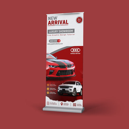 BANNER ENROLLABLE RETRÁCTIL